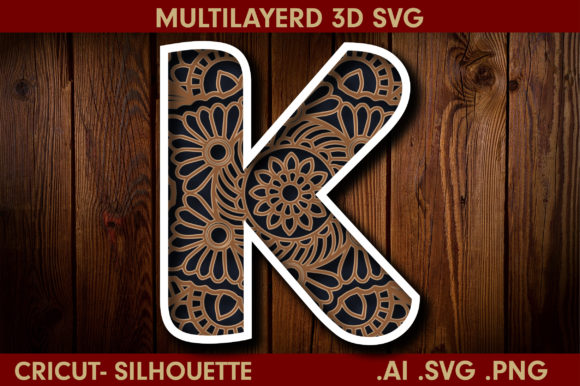 3D Multilayered Letter K Mandala Review