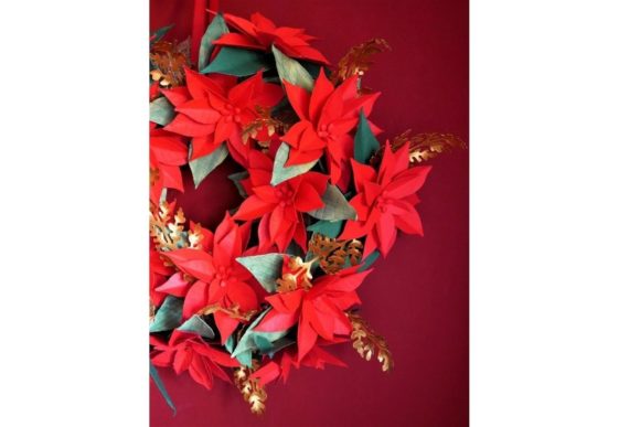 3D SVG Christmas Wreath for Local Business Branding