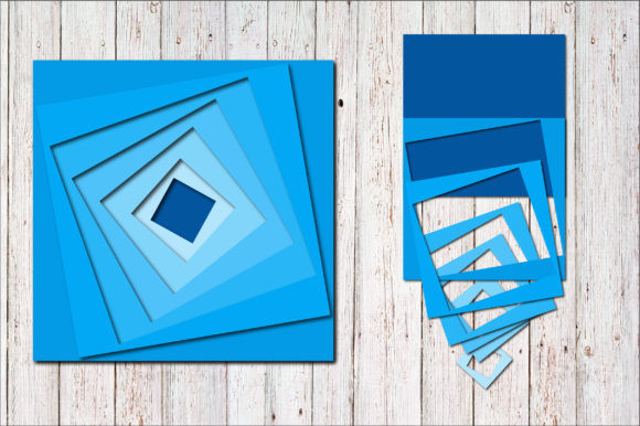 3D SVG Optical Illusions Wall Art for Shadow Boxes
