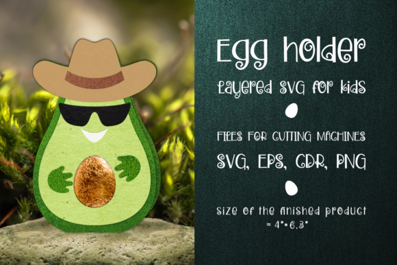 Avocado Chocolate Egg Holder: 3D SVG Shapes Review