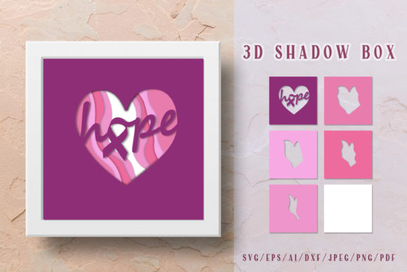 Breast Cancer 3D Shadow Box SVG Review