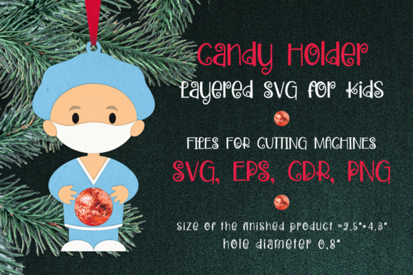 Doctor Christmas Ornament Candy Holder 3D SVG Review