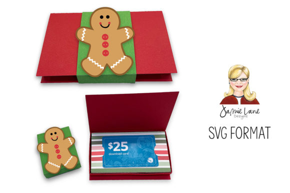Gingerbread Gift Card Holder: 3D SVG for Christmas
