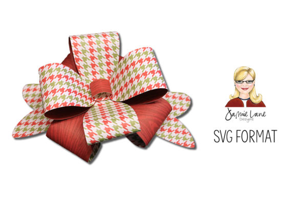 Large Package Gift Bow: 3D SVG Shapes for Editorial Design