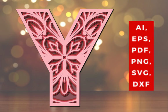 Layered Y Letter Mandala SVG: A Designer's Review