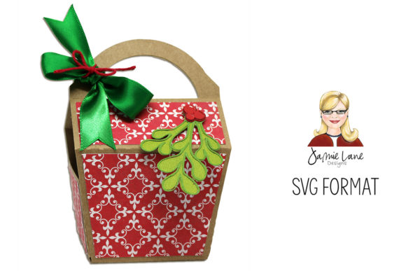 Mistletoe Favor Box: A 3D SVG for Christmas