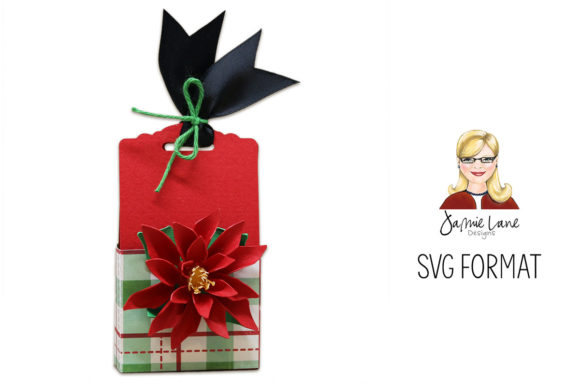 Poinsettia Treat Box: A 3D SVG for Christmas Content