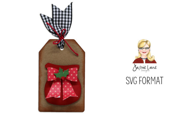 Santa Bag Gift Tag: 3D SVG for Christmas Branding