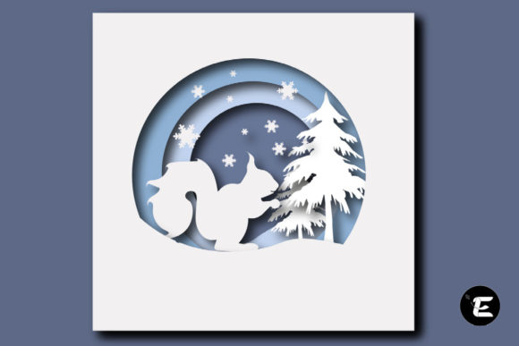 Squirrel 3D SVG: A Christmas Asset for Editorial Design