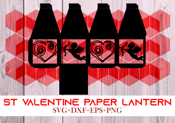 St Valentine Paper Lantern Series 0078: 3D SVG Shapes